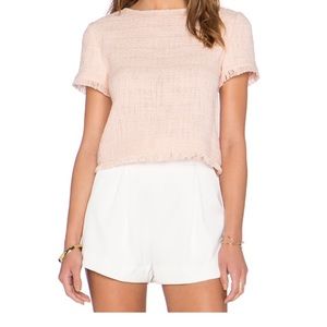 Kate Spade Tweed Fringe top